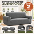 Copridivano Antiscivolo – Set da 2 | Protezione e Stile